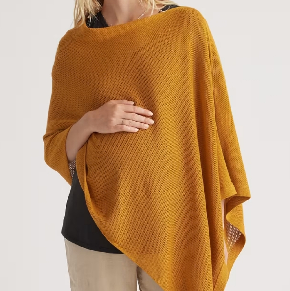 Quince | cotton cashmere sweater nursing cover